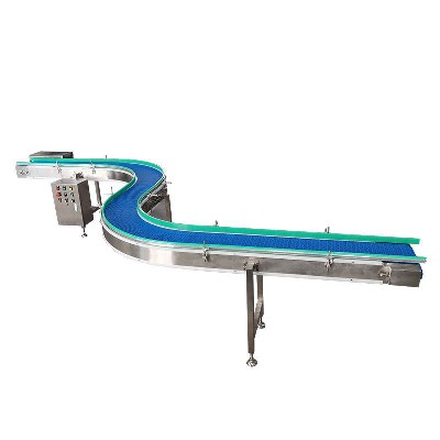 Customized S-shaped chain plate conveyor flexible line conveyor belt L-shaped U-shaped turning machine turning chain plate by the manufacturer