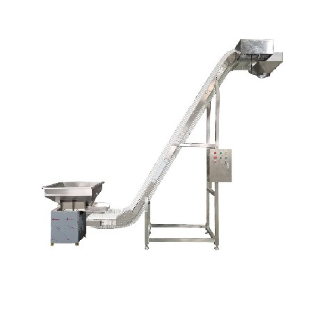 Manufacturer's direct supply of skirt edge chain plate large angle conveyor, stainless steel fully automatic assembly line hoist support customization