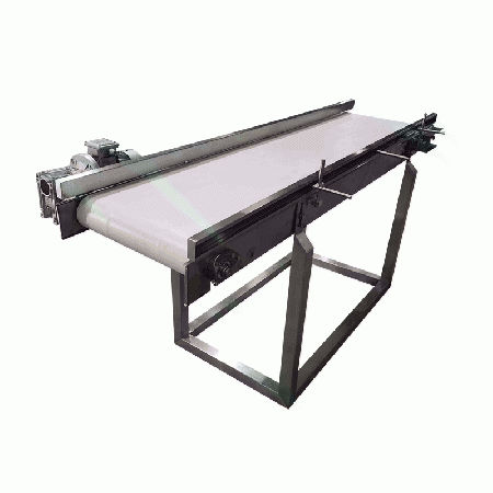 Manufacturer customized automatic belt horizontal conveyor PVC flat feeder plastic express sorting line conveyor